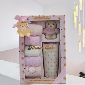 Teddy Gift Set - Pink and Cream
